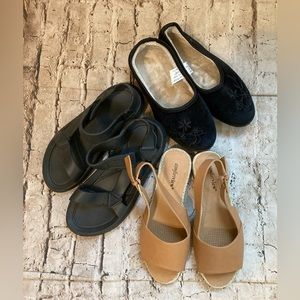 NWOT bundle of 3 woman’s shoes, size 7 1/2